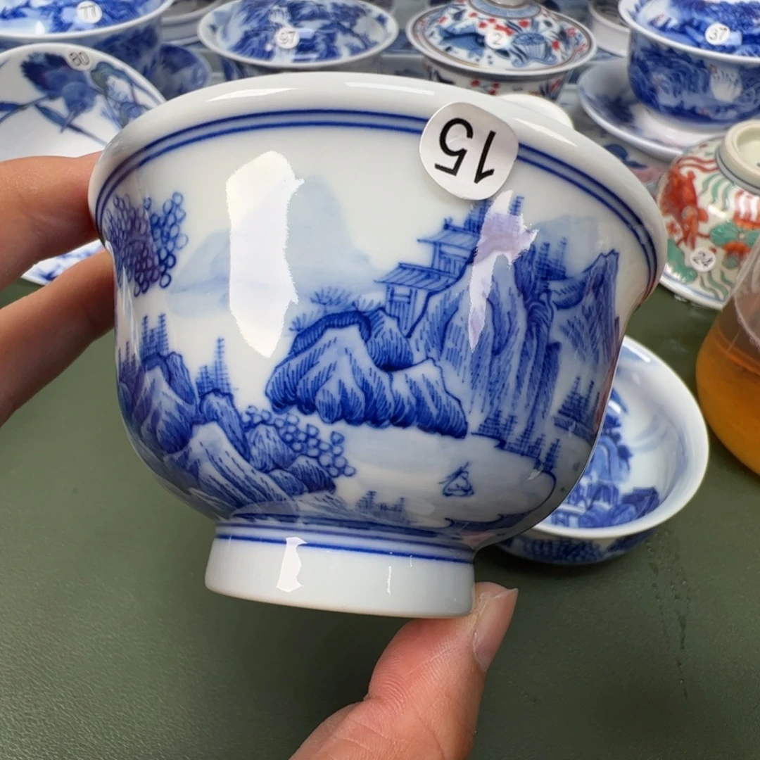陶瓷景德镇纯手工纯手绘茶具木木15