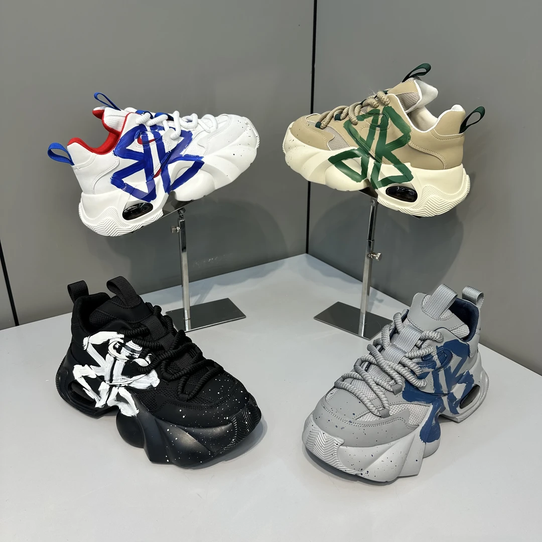 欧洲站潮牌男士新款时尚高端小众青春百搭舒适潮流潮鞋（皮鞋尺码）