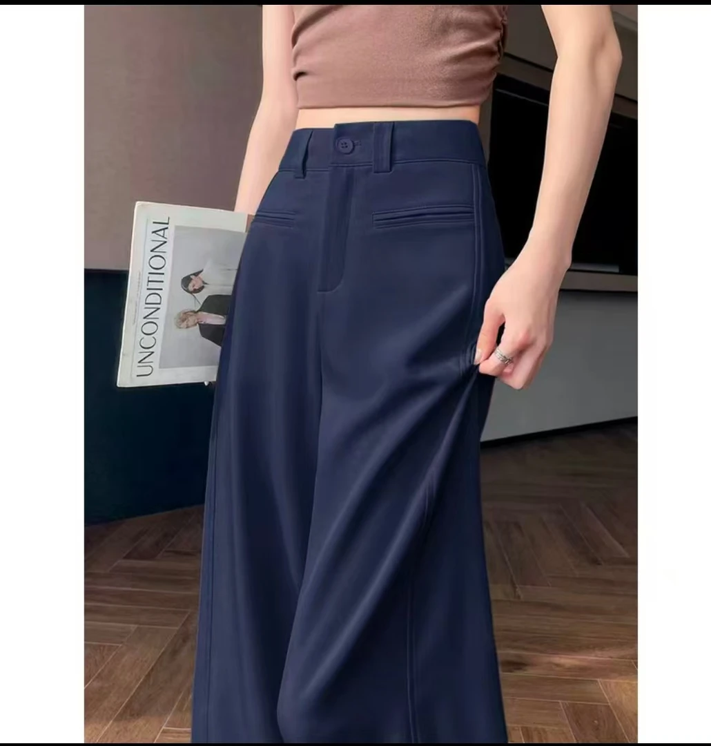 【秋冬加厚】钛金棉直筒裤2025秋冬高级感直筒裤百搭