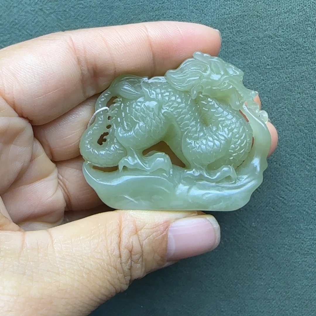 和田玉把件未镶嵌古*军