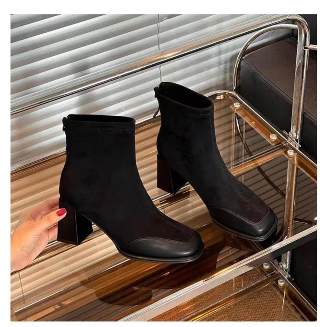 新款瘦腿神器时尚百搭秋冬女士长筒骑士靴2260-5