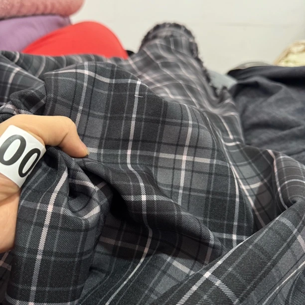 09 重磅色织TR格子面料3米价