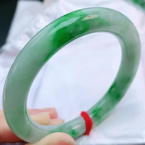未镶嵌手镯翡翠54圆条882870