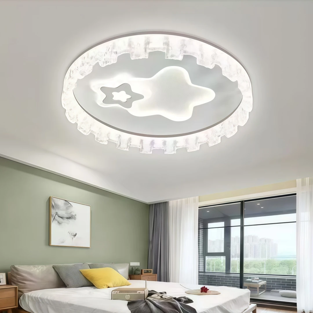 森瞳照明2025新款LED吸顶卧室灯全光谱护眼节能智能语音