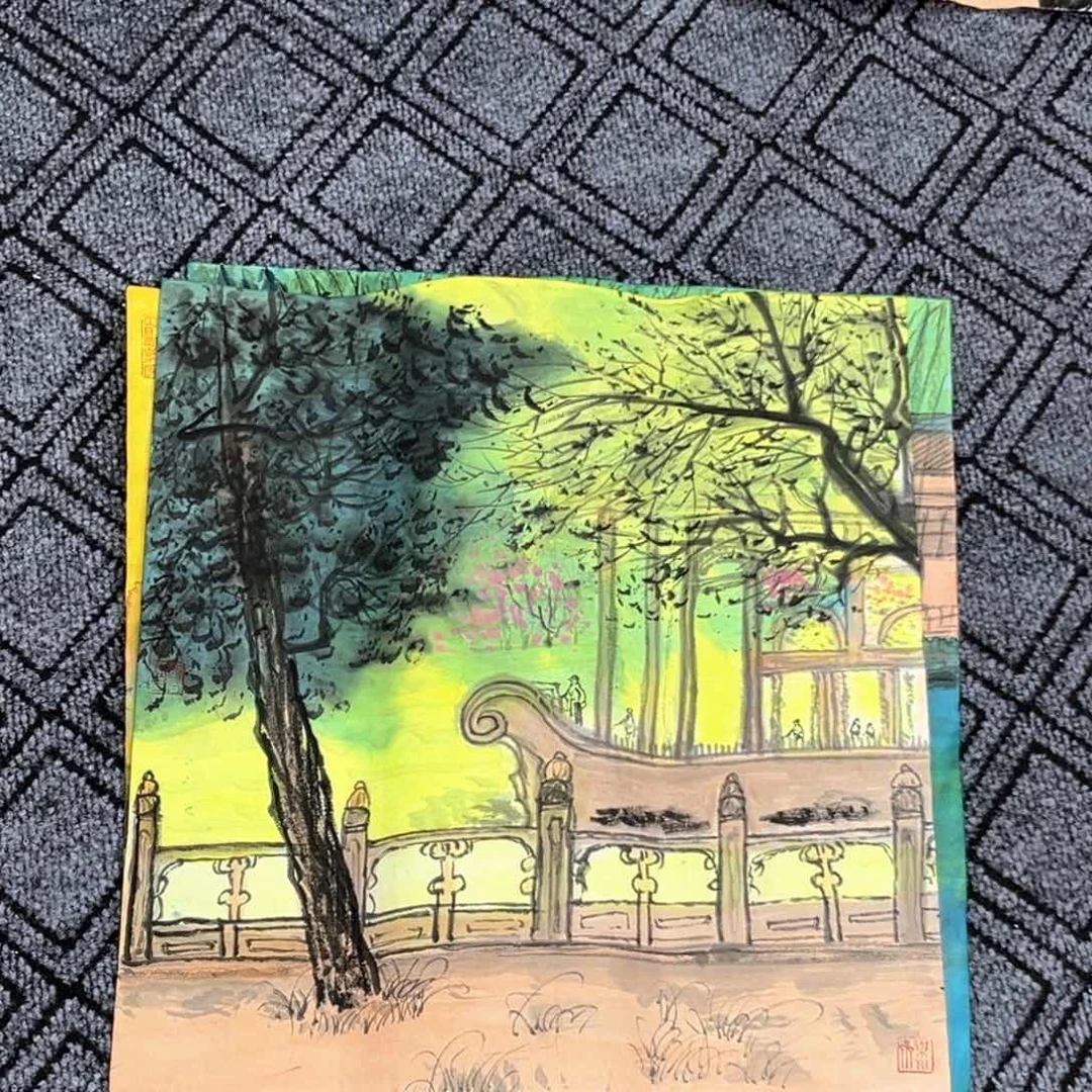 国画李君美老师三尺斗方冯