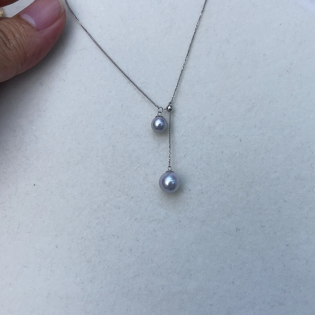 海水珍珠18K金镶嵌颈饰