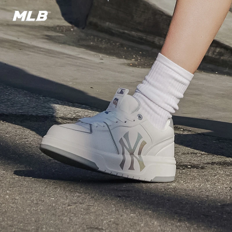 MLB男女鞋情侣板鞋时尚学长鞋运动鞋厚底休闲鞋明星同款3ASXCLB3N