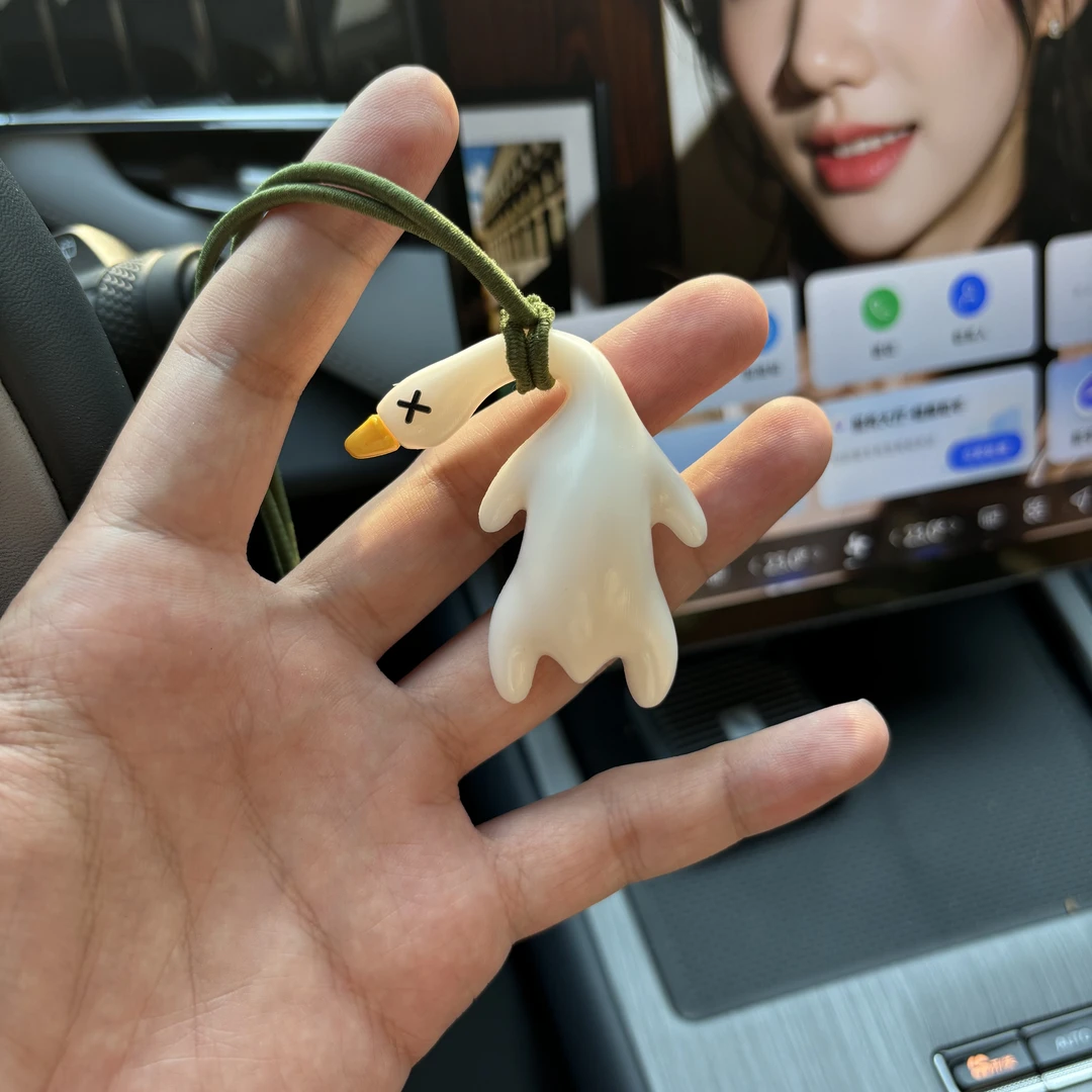 【鱼梨】变色烤鸭挂件创意车载鸭子创意后视镜车载装饰车内车饰品