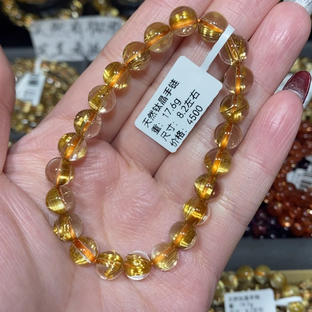 水晶手链未镶嵌不***.青