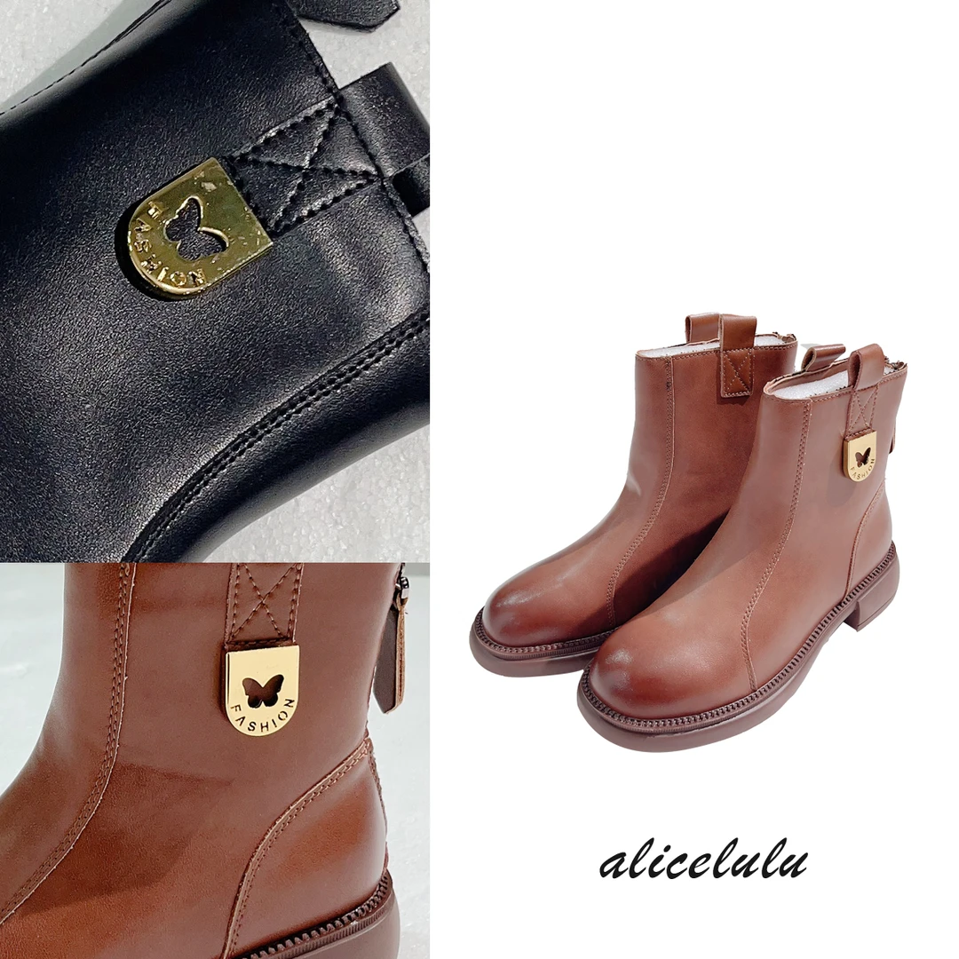 3 ALICE 瘦瘦靴短靴 柔软牛皮 时髦百搭 S2141886T