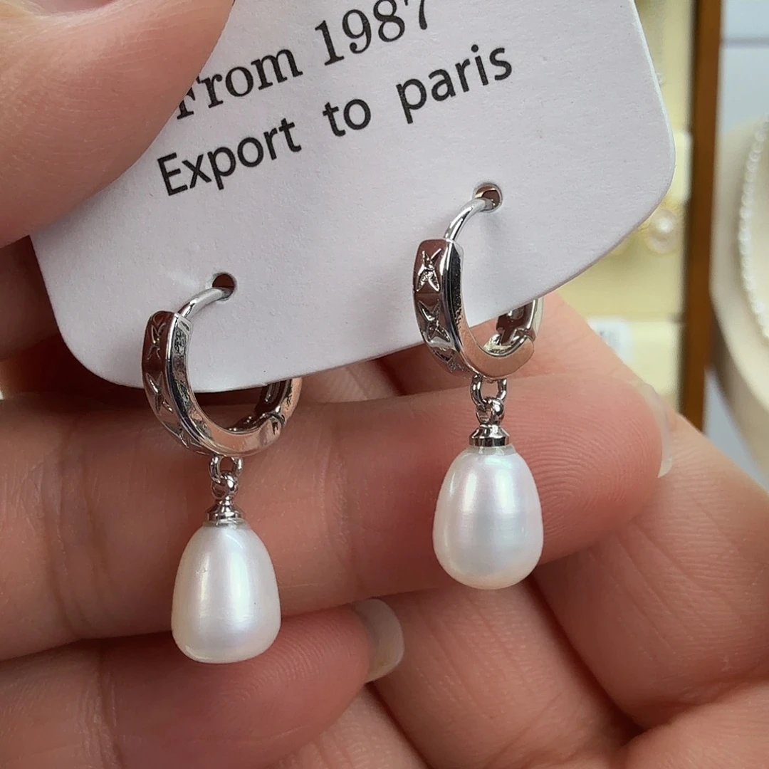 未镶嵌耳饰淡水珍珠95