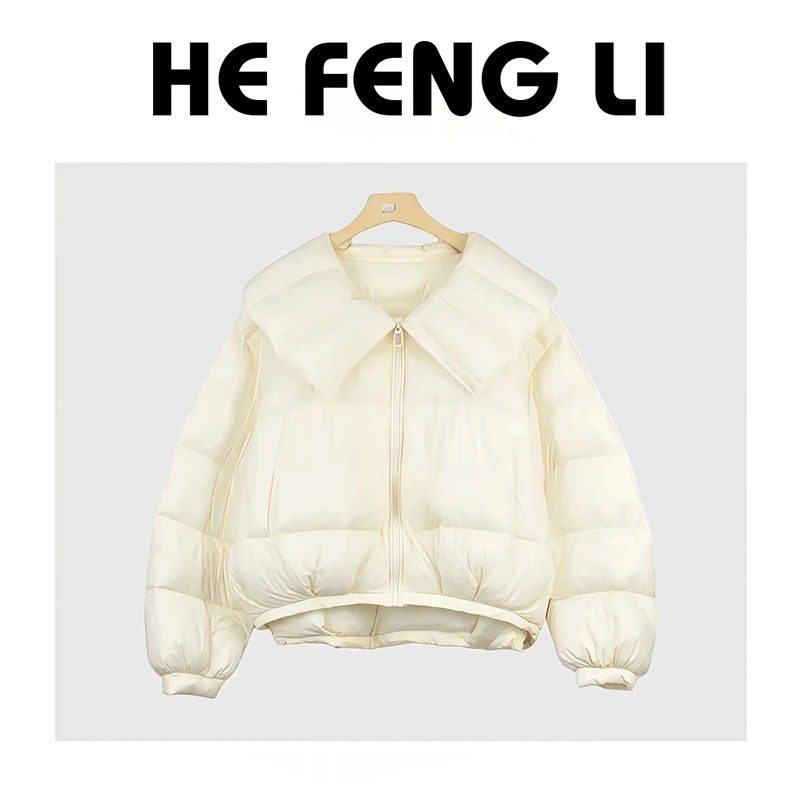 时尚休闲简约宽松棉服女2025秋冬新款时尚洋气百搭短款外棉衣