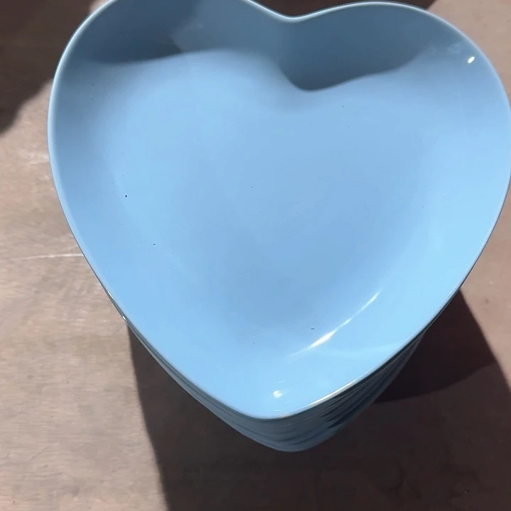 瓷爱心盘子  8 英寸 2 个装