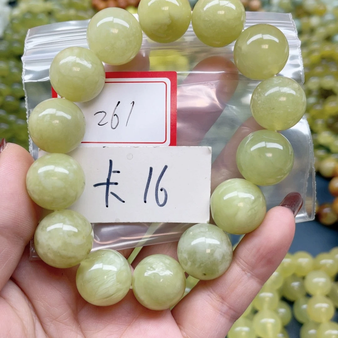 未镶嵌蛇纹石玉手串