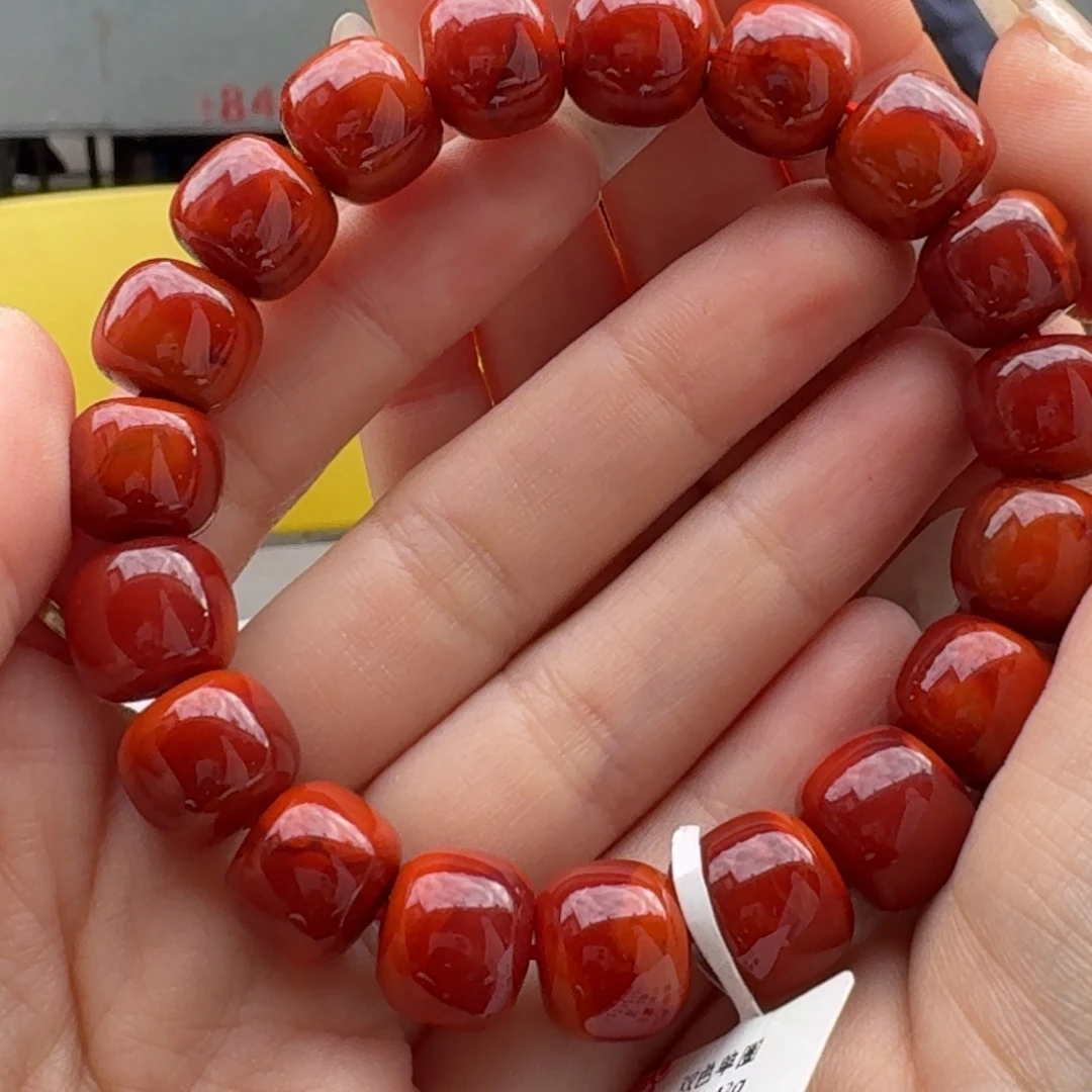 南红玛瑙未镶嵌手链