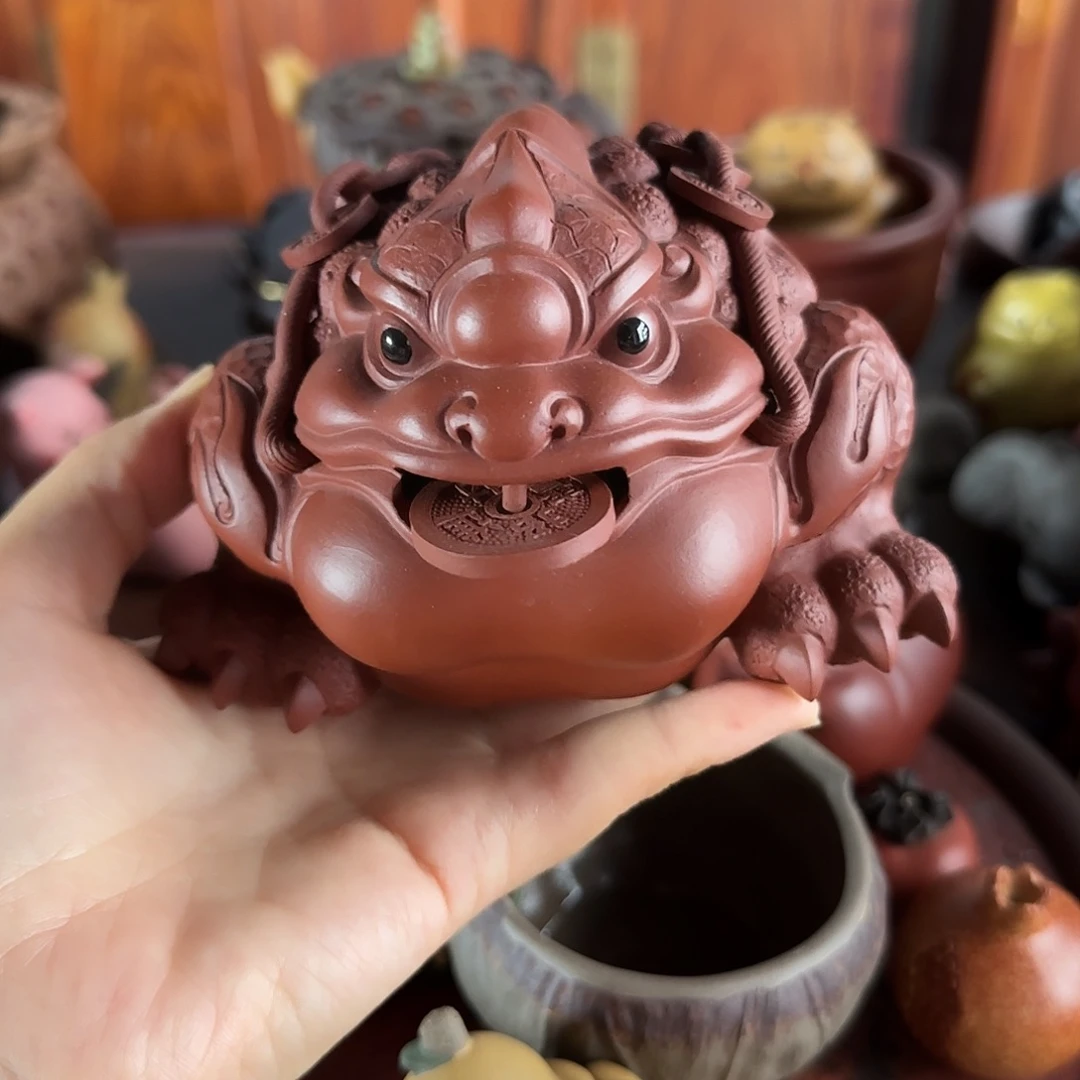 紫砂茶宠紫砂金蟾