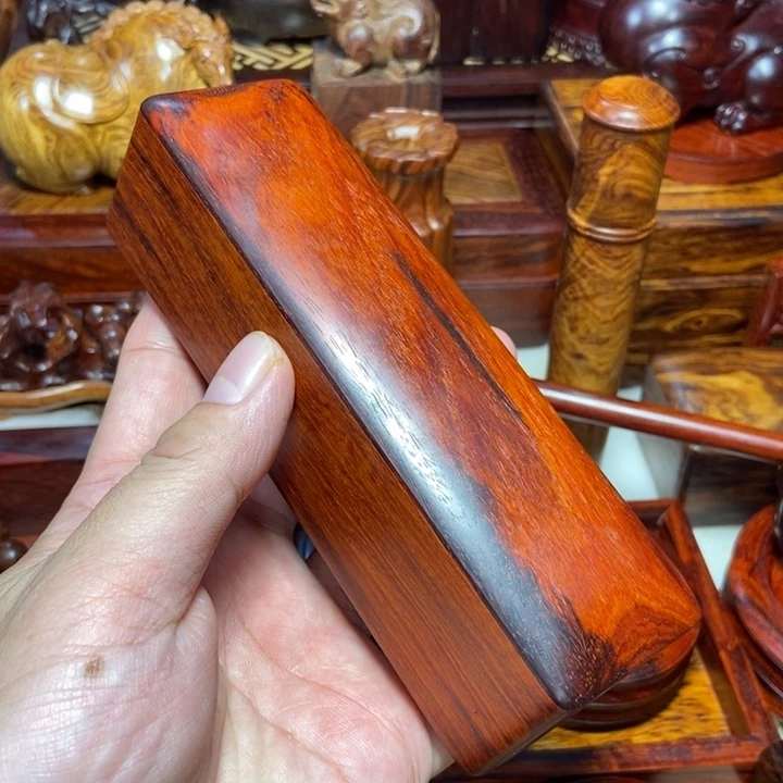 檀香紫檀（小叶紫檀）抽盖文盒老马作品