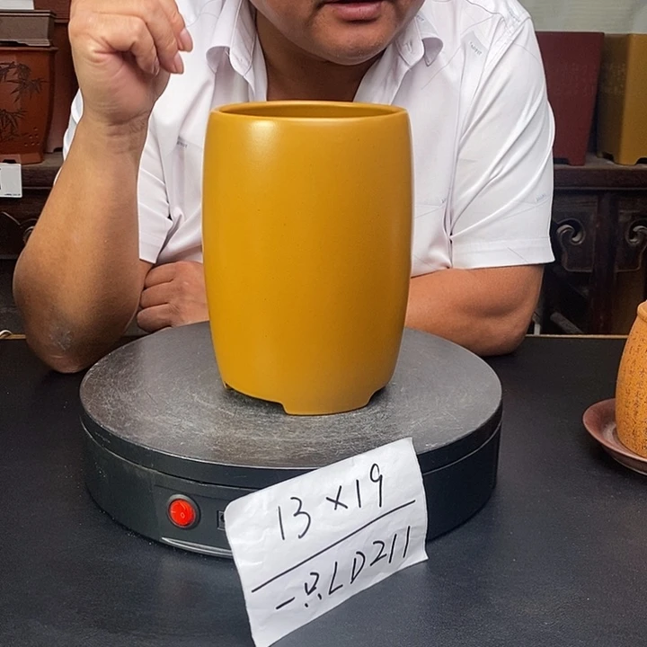 紫砂花盆货号一只LD211