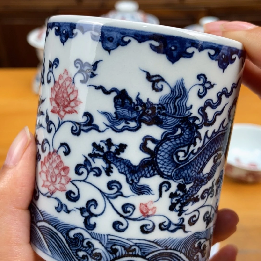 手绘现代茶具非古董