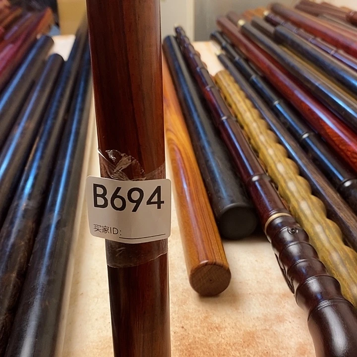 风车木（黑檀木）水*皮紫檀木武术健身棍