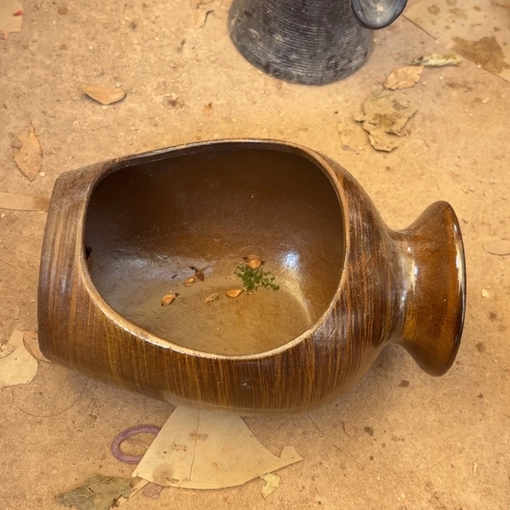 粗陶口径13/21/13进水口1.6厘米