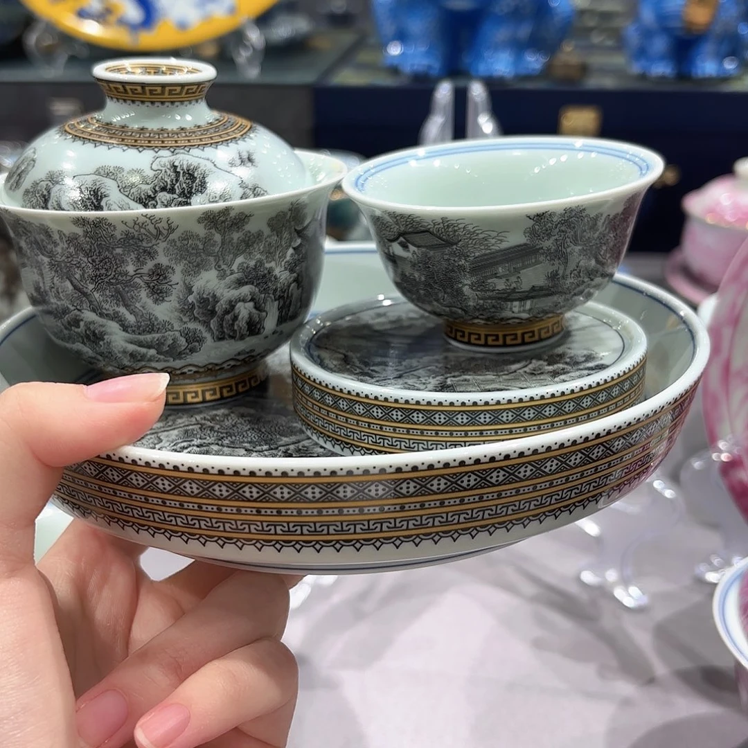 瓷片景德镇瓷器精品陈列