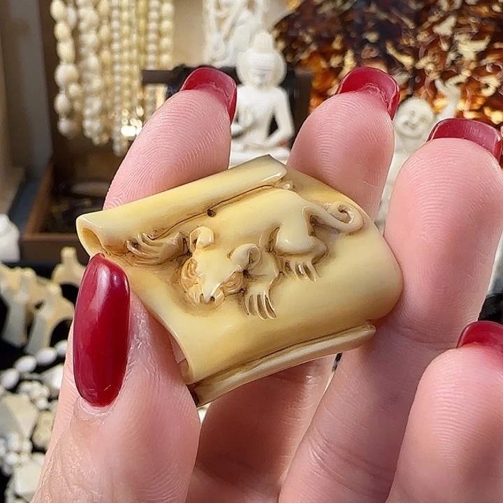 琉璃纯铜合金把件儿