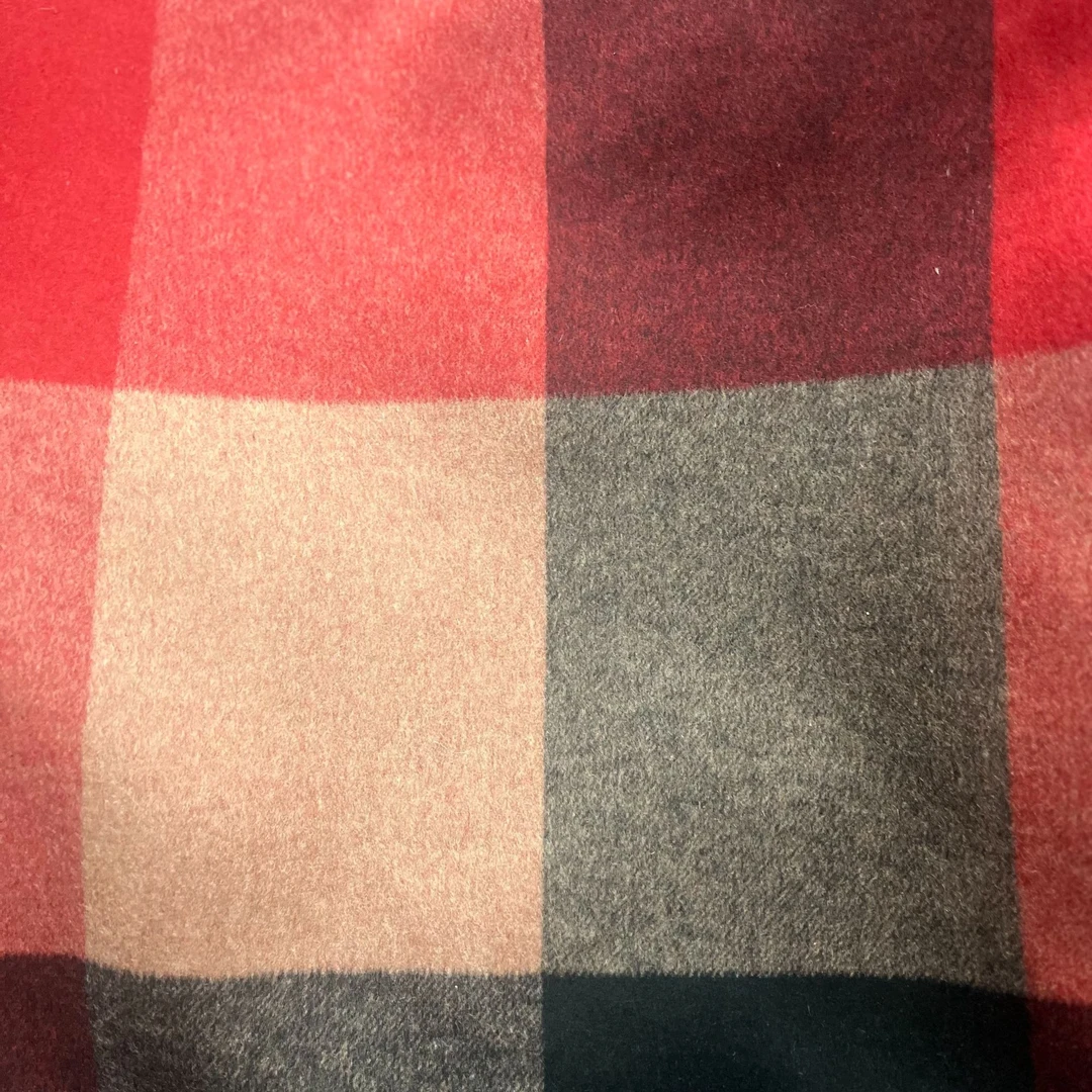 红黑格双面羊毛呢秋冬时尚面料（不支持7天无理由）