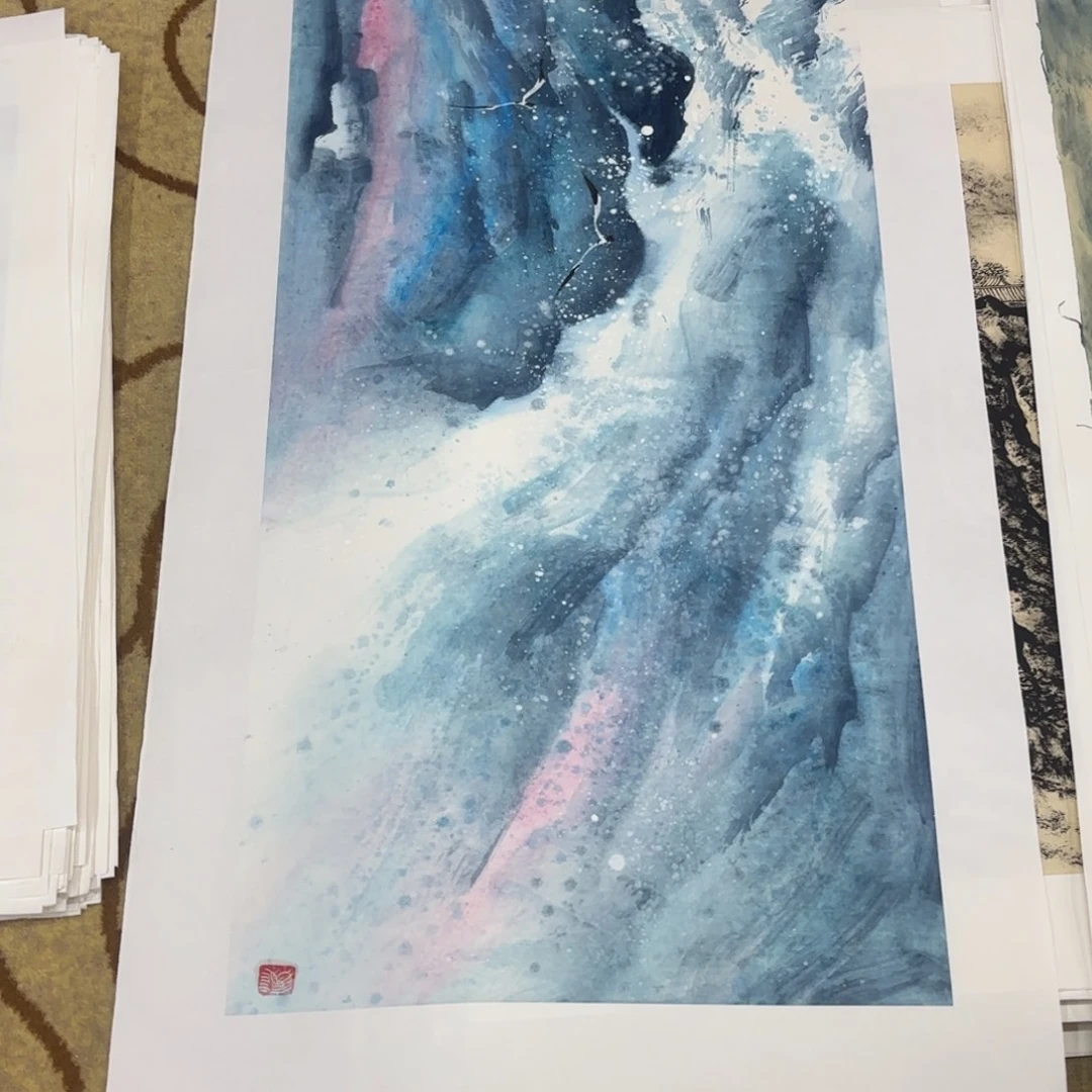 国画年启贺三尺作品艺