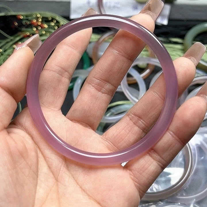 【闪购商品】玛瑙/玉髓手镯未镶嵌彩