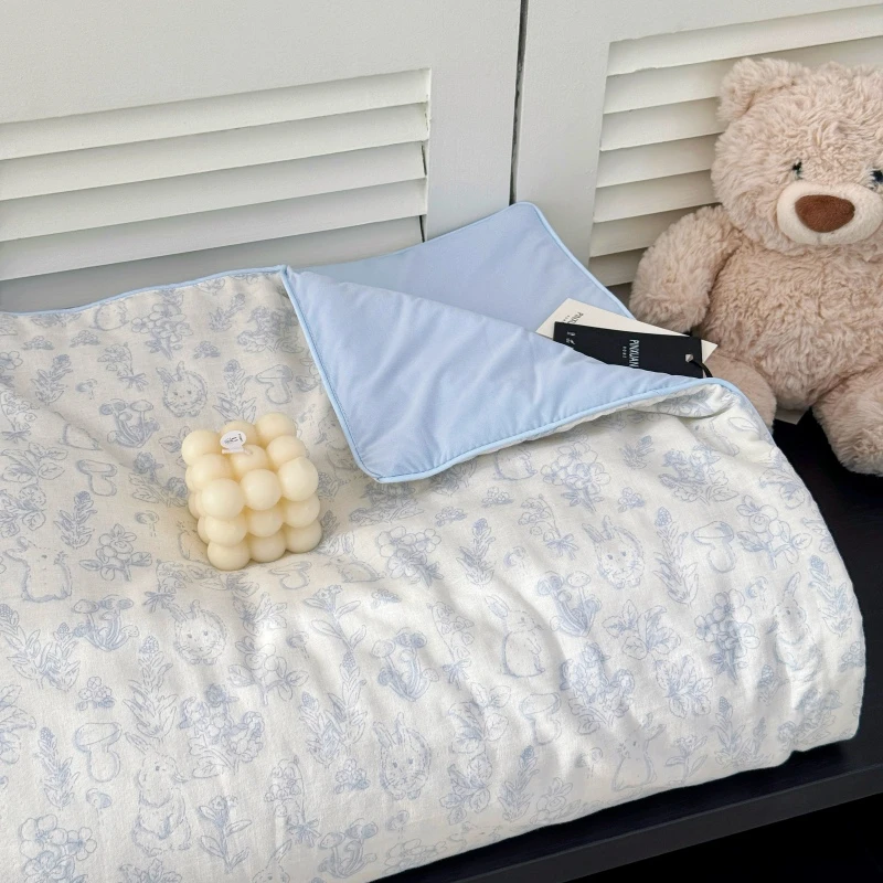 【618优惠购】小清新双层纱A类夏季空调被亲肤柔软凉感可机洗被芯