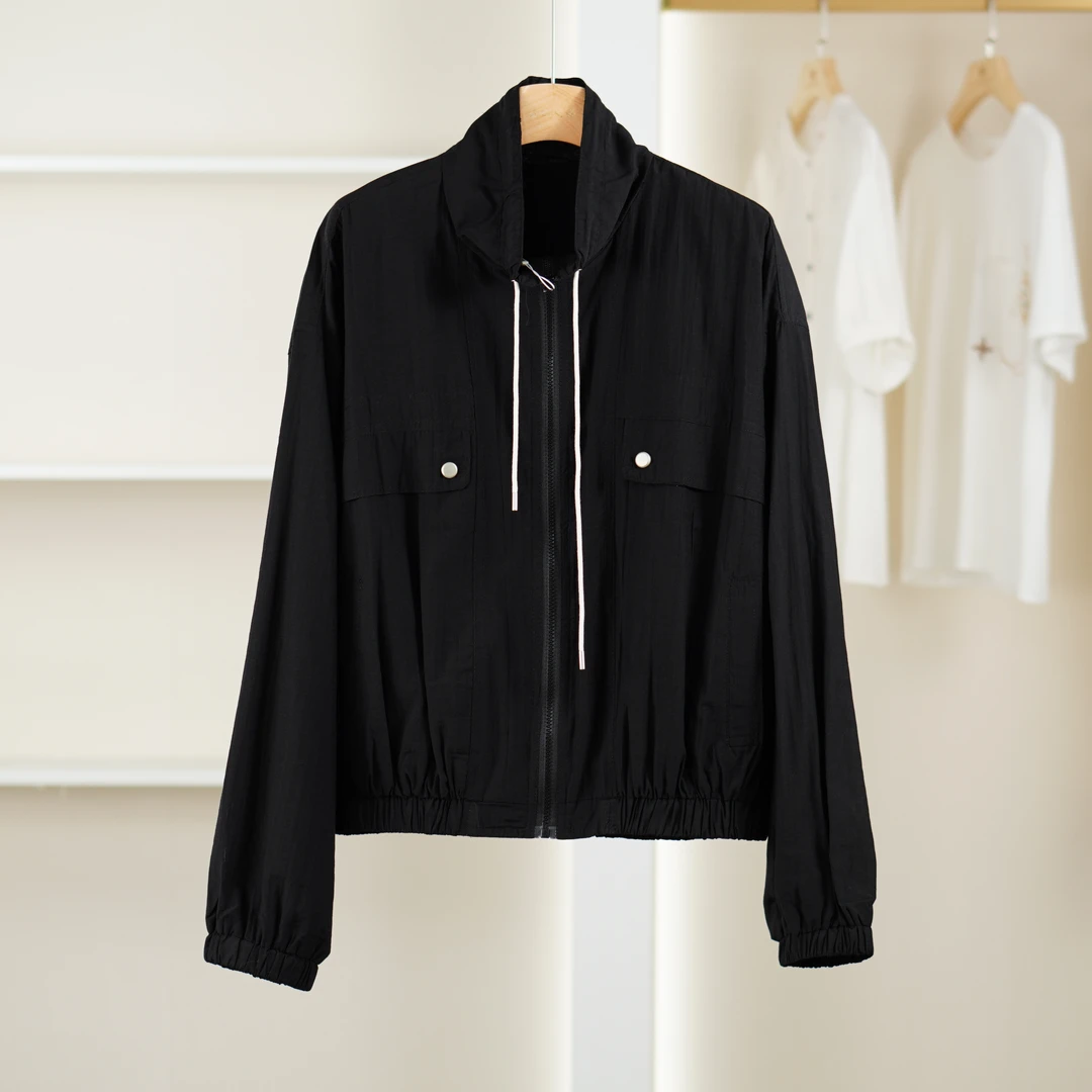【麦迪尚品·品牌新款】50823118 春季简约休闲立领短外套品牌女装
