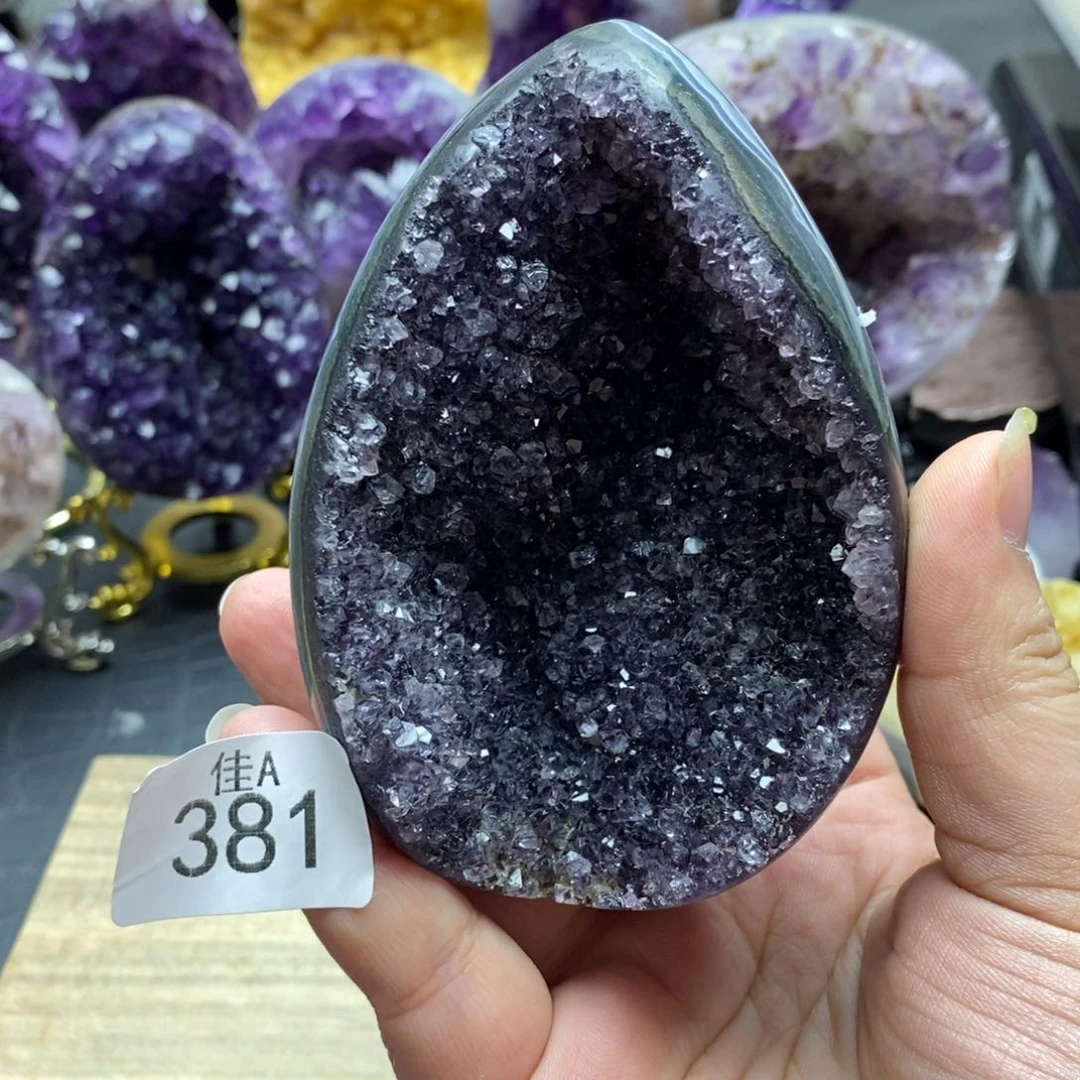 未镶嵌大型摆件（非配饰）紫晶星****间