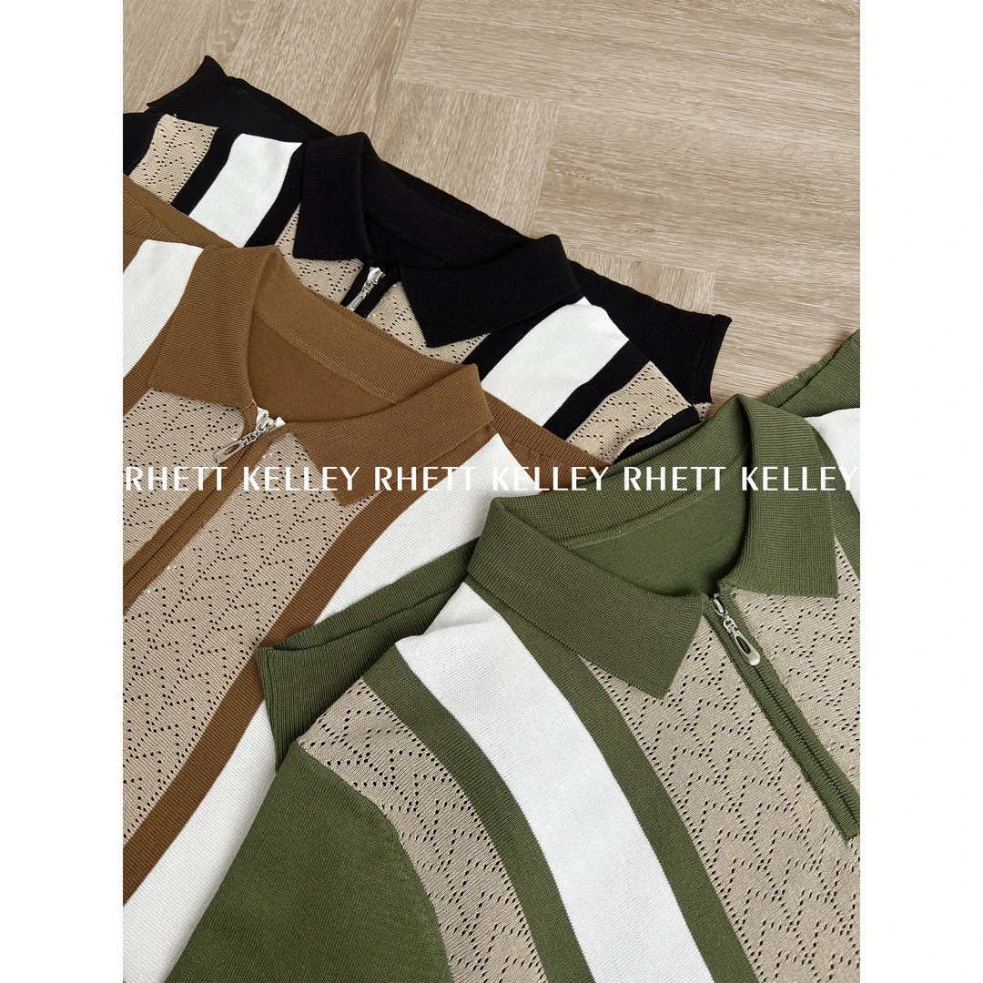 『凉莹万声 合景逸夏』夏季男士薄款针织衫轻奢凉感POLO衫