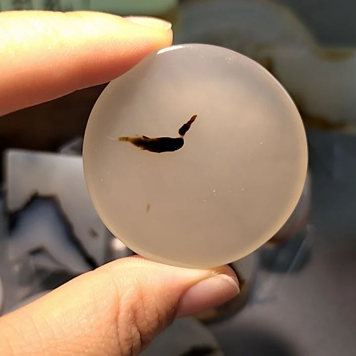 玛瑙/玉髓未镶嵌吊坠挂牌鸭子