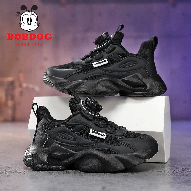 巴布豆男童运动鞋2025春夏秋季透气双网跑步鞋休闲男孩儿童鞋