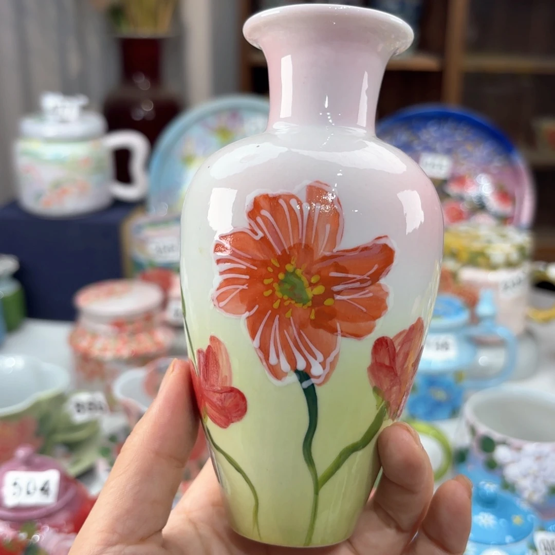 景德镇手绘高温釉下彩陶瓷茶具