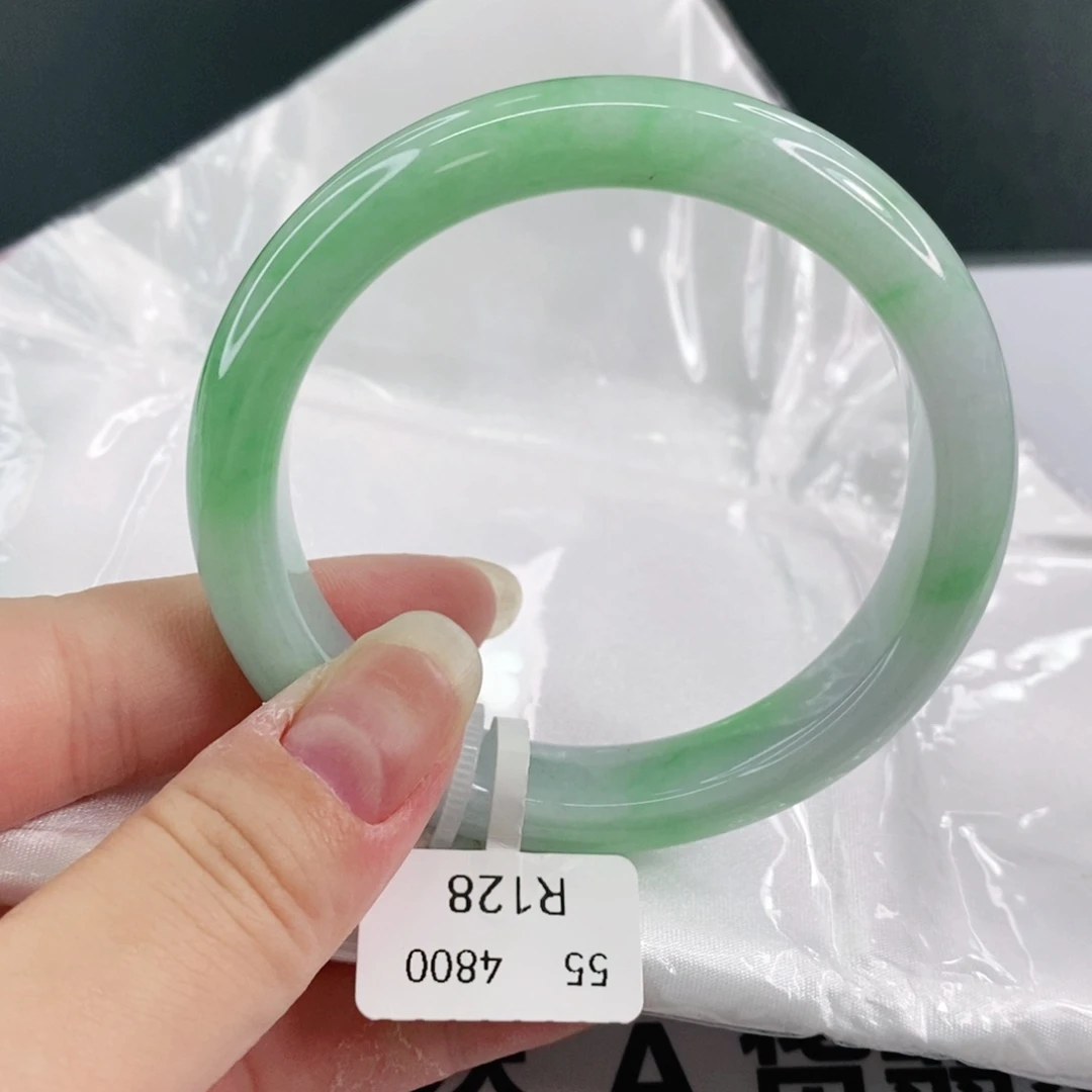 翡翠手镯未镶嵌纯天然缅甸A货翡翠55