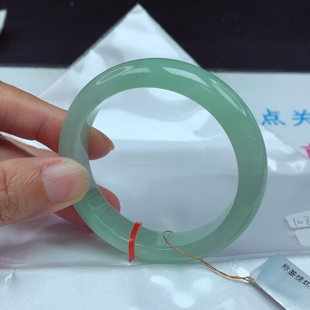 翡翠未镶嵌手镯53圈0406