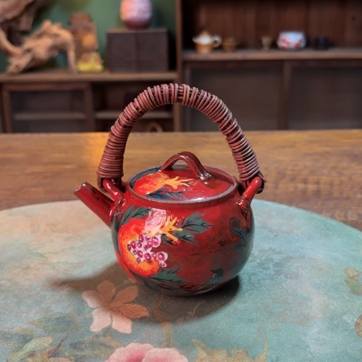 柴烧纯手工手绘陶瓷