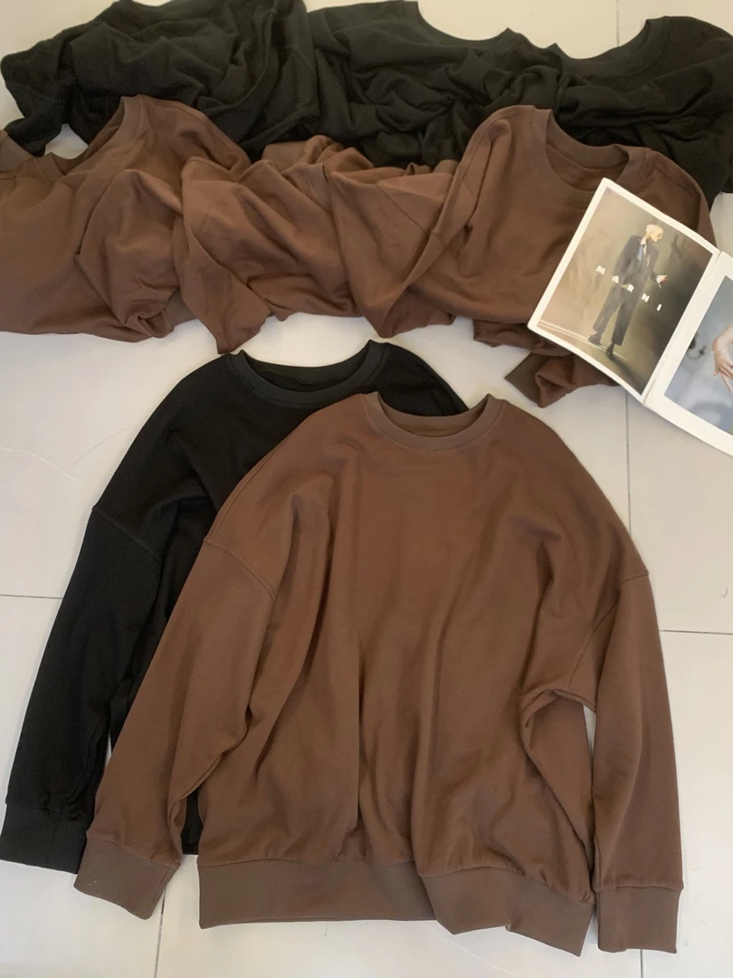 85001【PINGJIE】2025欧货时尚设计感百搭休闲简约卫衣