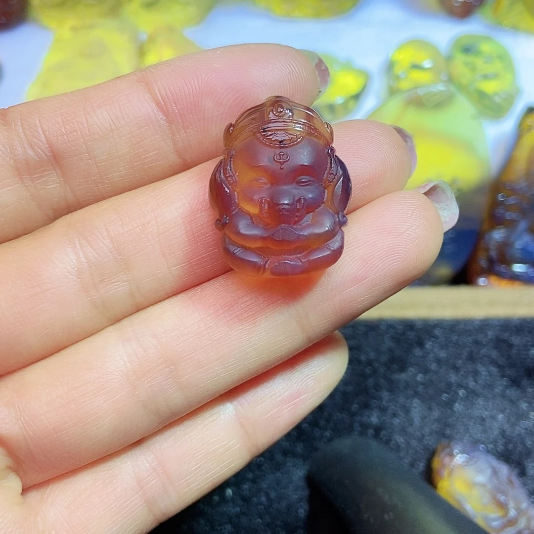 琥珀颈饰未镶嵌?***?象神