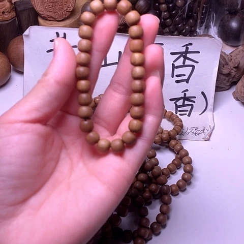 檀香木手串/手链檀香7/8单圈顺纹
