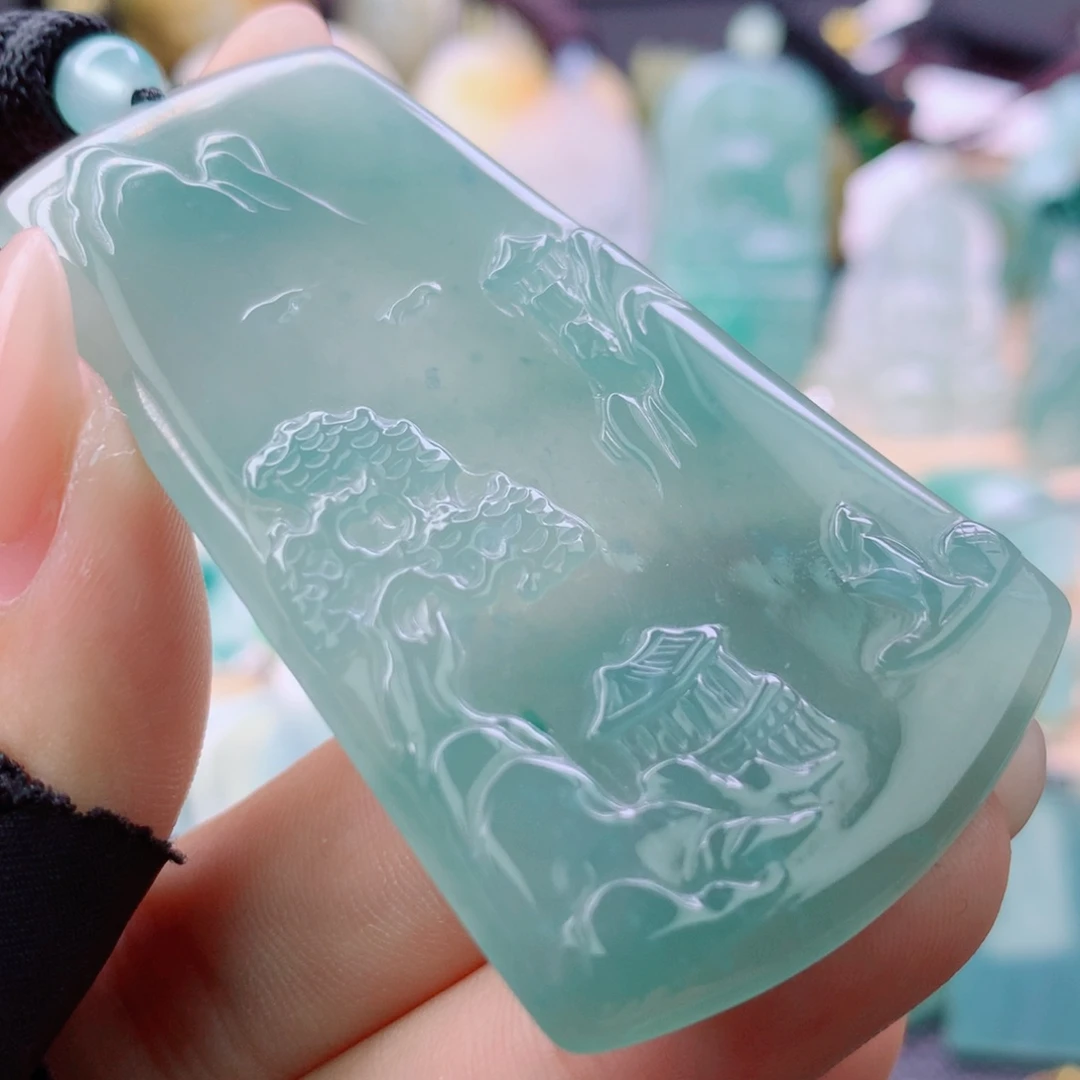 翡翠未镶嵌颈饰翡翠吊坠