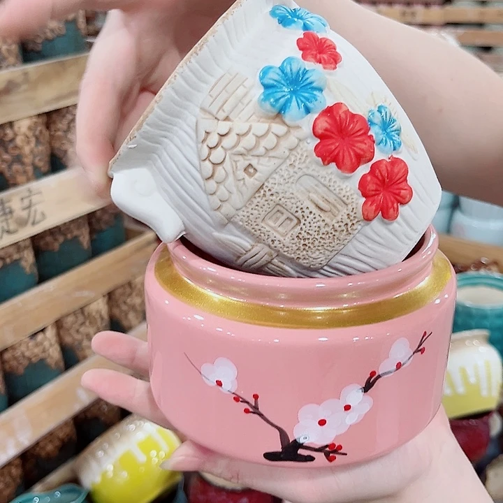 有孔.凑单10元陶瓷花盆发货！