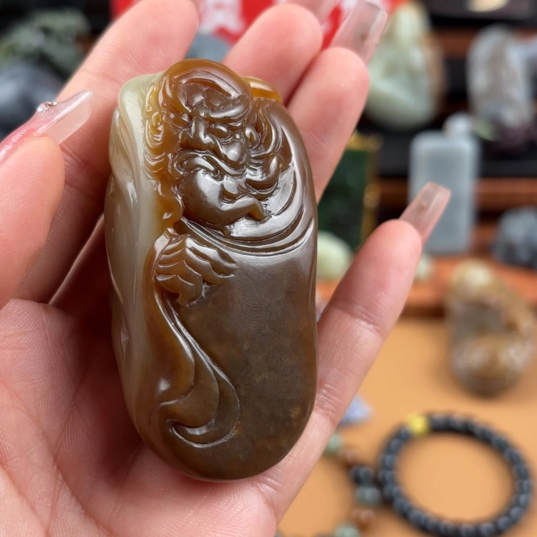 和田玉未镶嵌挂件