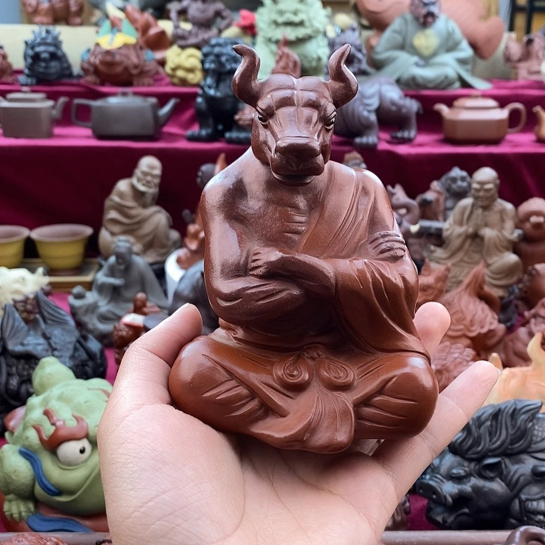 紫砂茶壶?****?宜兴紫砂牛牛