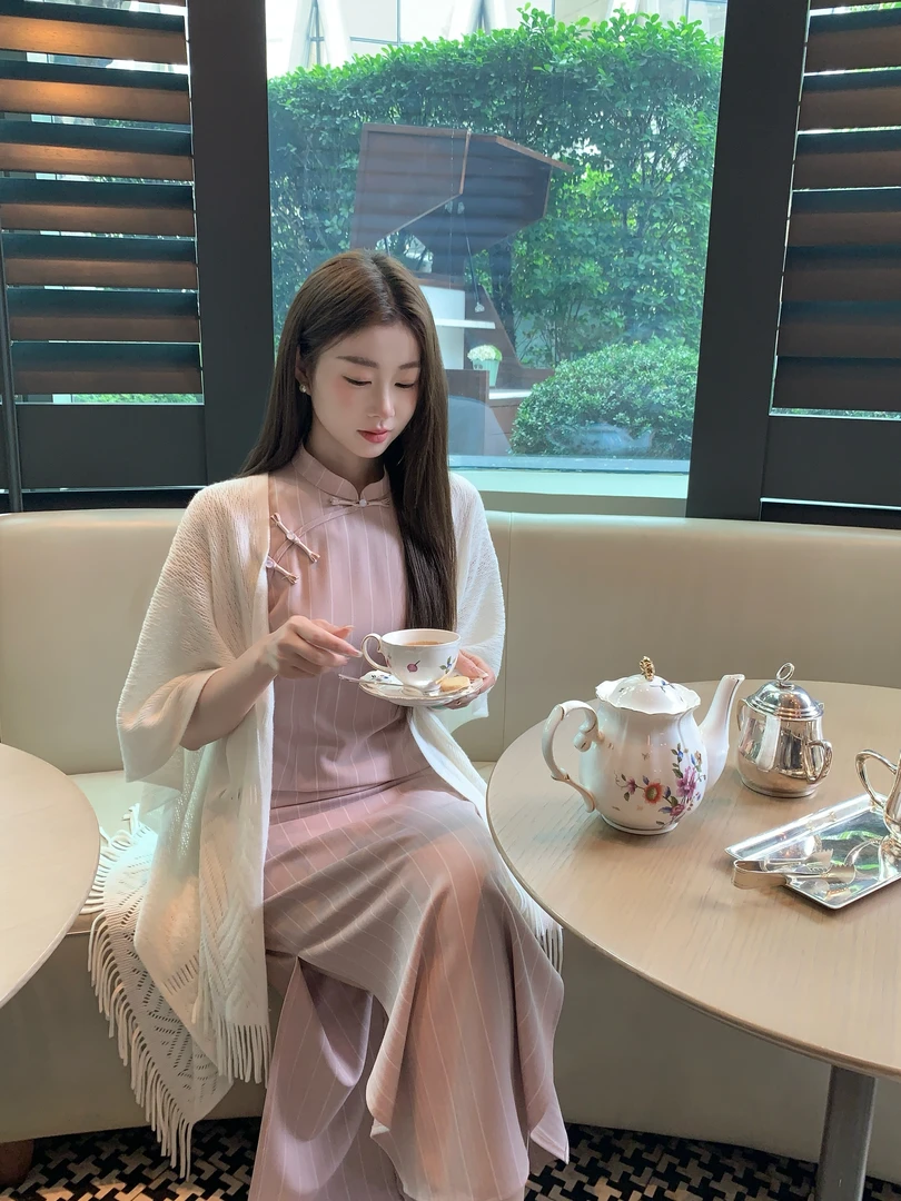 EIA一尧新中式国风【百搭毛织披肩】国风旗袍披肩春秋长袖毛织坎肩