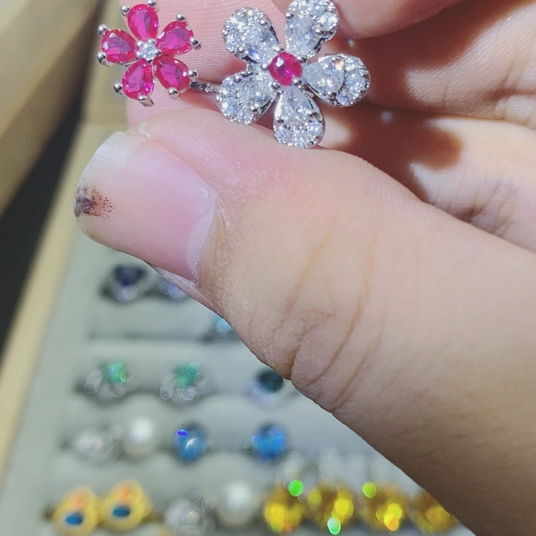 【闪购商品】水晶戒指银S925镶嵌