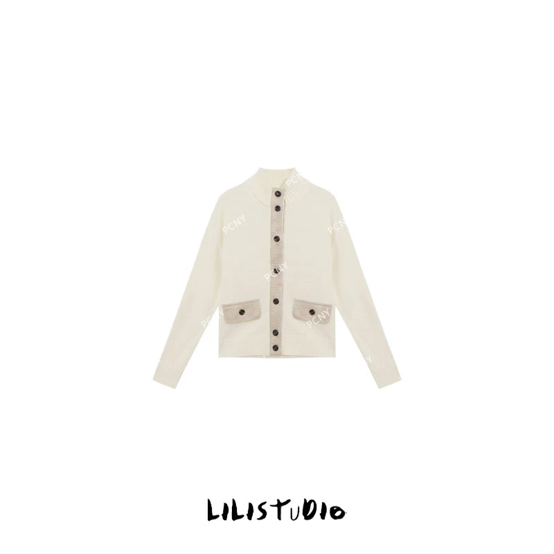 PCNY「艺术回响」不理理冬季新款小众女装时尚百搭高级感气质针织衫